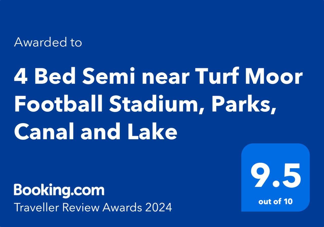 Clariturf - 4 Bedroom Semi - Private Parking Near Turf Moor, Town Centre, Transport And Motorway Links Next To Canal, 3 Parks And Lake - Sky And Netflix Burnley Ngoại thất bức ảnh